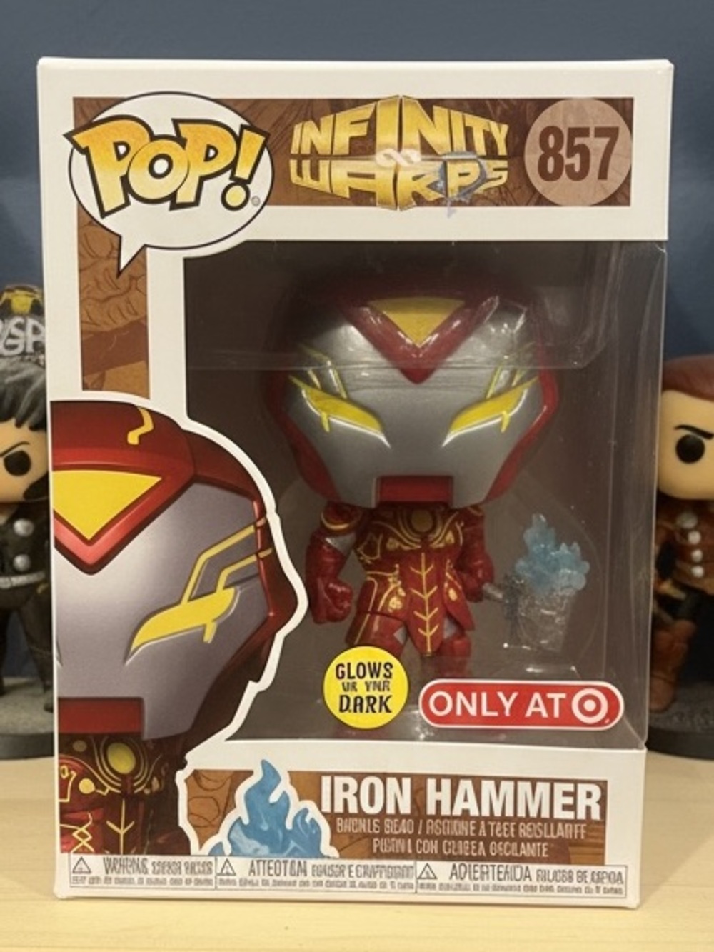 Funko Iron Hammer Pop! Figure in Red, Silver and Yellow